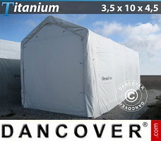 Garage portatile Titanium 3,5x10x3,5x4,5m, Bianco