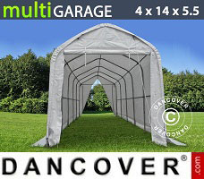 Garage portatile multiGarage 4x14x4,5x5,5m, Bianco