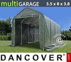 Garage portatile multiGarage 3,5x8x3x3,8m, Verde